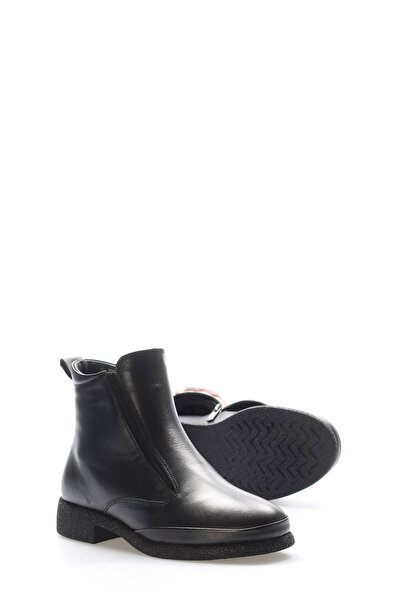 FAST STEP Hakiki Deri Kürklü Kadın Klasik Bot 217KZA668-254