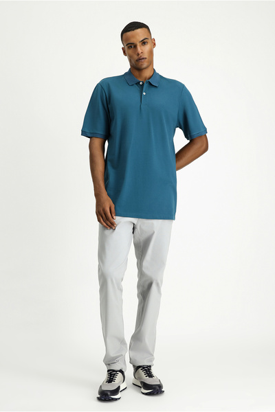 Kiğılı Βαμβακερό μπλουζάκι Polo Neck με Λεπτομέρεια Κεντήματος - Κανονική Εφαρμογή