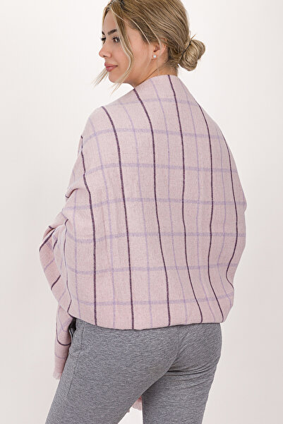 ANDİFLİ Women's Plaid Pattern Cotton Woven Shawl Scarf 70*190