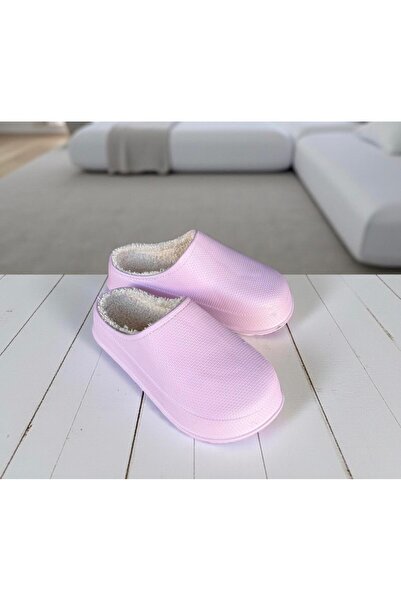 AkınalBella شباشب نسائية مبطنة بالفرو خفيفة الوزن بنعل مغلق للمكتب والمنزل