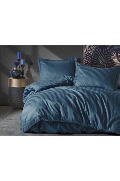 Talis Lenjerie Elegant Stripe Albastru (Satin Deluxe)