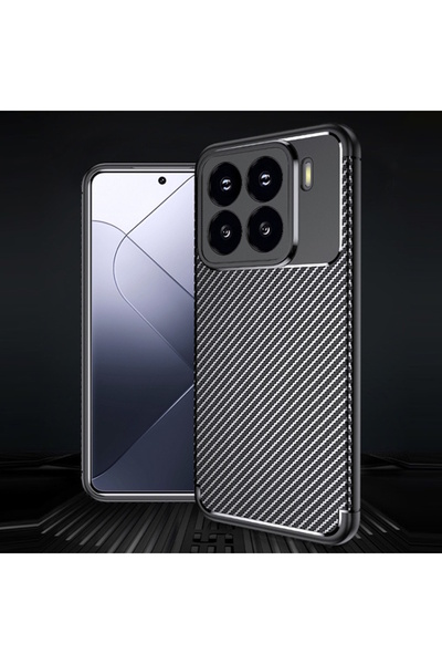 m.tk moveteck Xiaomi Mi 15t Case Camera Protection Carbon Pattern Long Lasting Color Retention Protective Silicone Cover