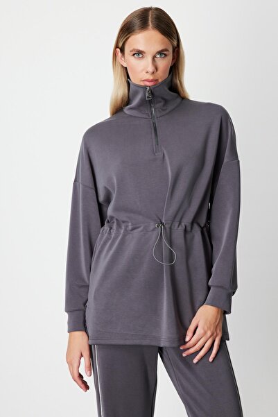 KATREGİYİM On Fashion Zippered Collar Oy S Ho Sweat