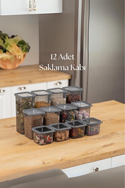 Mustran 12-Piece 3 Size Jar Set & Storage Container & Food Container 6X650/13...
