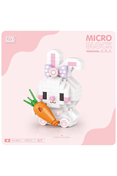 Noone Loz Rabbit Mini Block Set 170 Pieces - Micro Block Toy Lz8610