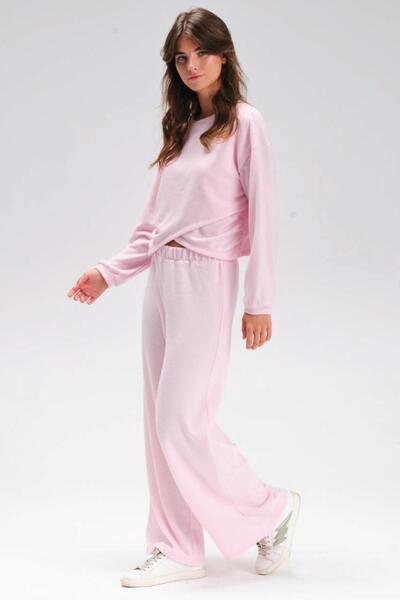 Zeyland Γυναικείο μακρυμάνικο ποδηλατικό λαιμόκοψη διπλό πέτο με κορδόνι που δένει ροζ διπλό σετ C9T2N1