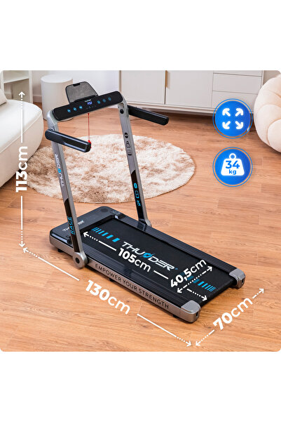 Thunder Electric treadmill, Race-Silver, Maximum speed 14km/h, maximum supported weight 130kg