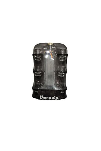 Euro Sangift Suport pentru sticle cu sticlă și 6 pahare de shot, ES 16880