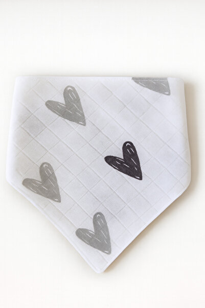 nelcollection Muslin Stroller/Car Seat Cushion, 100% Cotton, with Bib Gift