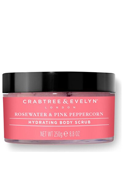 crabtree evelyn Crabtree & Evelyn, Rosewater & Pink Peppercorn, Hydrating, Body Scrub, 220 g