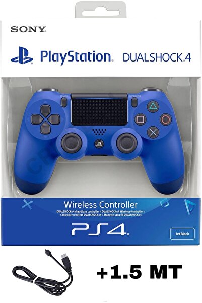 CRK TECH Playstation DualShock 4 Uyumlu V2 Yenilenmiş Ps4 Oyun Kolu Pc + Ps4 ( 1.5MT ŞARJ KABLOSU)