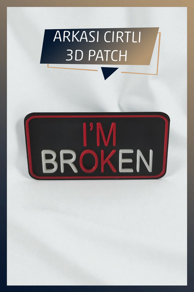AHWALL I'M Ok Themed New Generation 3D Printing Patch/Patch/Embroidery with V...