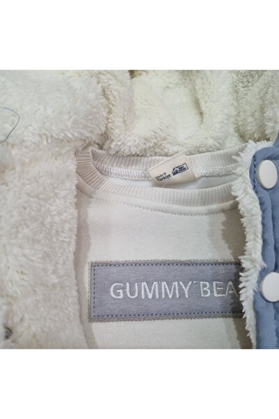 Uğur bebe Soft Fleece-Lined Sweatshirt + Cotton Padded Vest + Thick Sweatpants 3-Piece Baby Boy Set