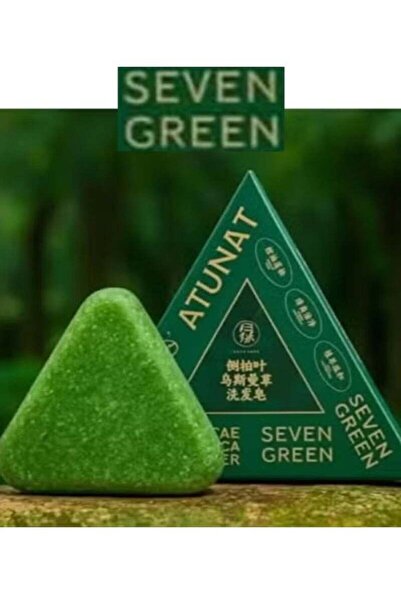 Seven Green شامبو وصابون طبيعي مضاد لتساقط الشعر بالأعشاب - المثلث الأخضر، للعناية بفروة الرأس وتقوية جذور الشعر