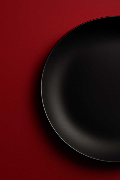 Joie Maison Noir Seramik Servis Tabağı Siyah (26 cm)