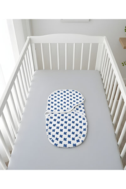 Sevi Bebe Interlock Baby Swaddle, Newborn Swaddle Patterned 100% Cotton Adjustable