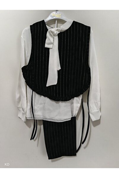 Stylla şifon pantolonlu takım