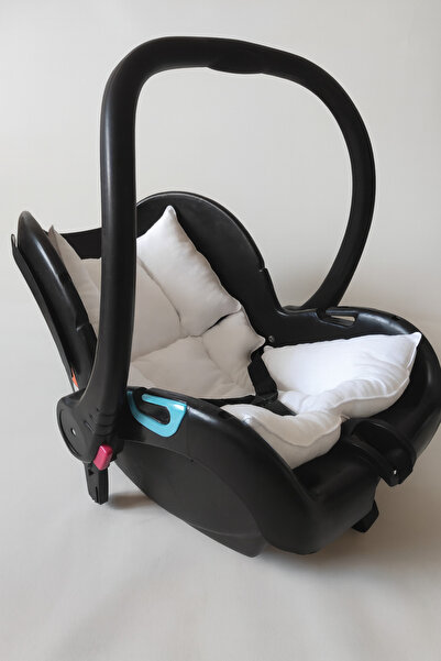 nelcollection Muslin Stroller/Car Seat Cushion, 100% Cotton, with Bib Gift