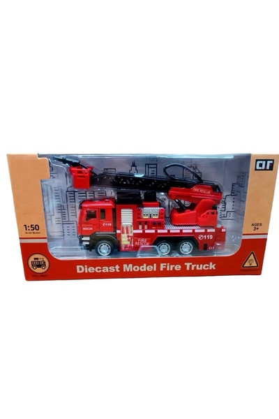 JPT Model interactiv de camion de pompieri cu fum și lumini