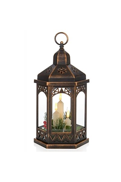 ideal STORE Felinar decorativ LED idealSTORE cu efect realist de flacără, 32 cm, lumină caldă, alimentat cu baterii