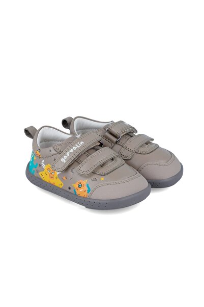 BIOMECANICS Garvalin children's leather sneakers, monsters, gray)
