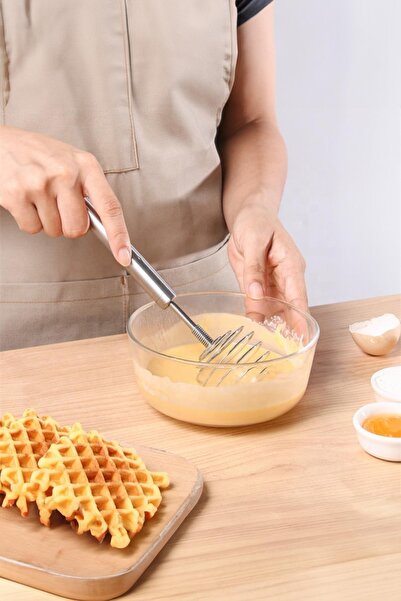 Mustran Stainless Steel Spring Egg Beater 22 cm