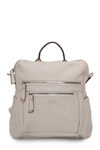 David Jones Multi-Compartment Zippered Women's Backpack Dj257-1