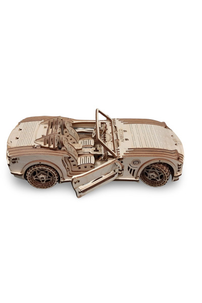 alitowood Maket Araba, Üstü Açık Ahşap Araba modeli, Dekoratif, Masaüstü, Hat...