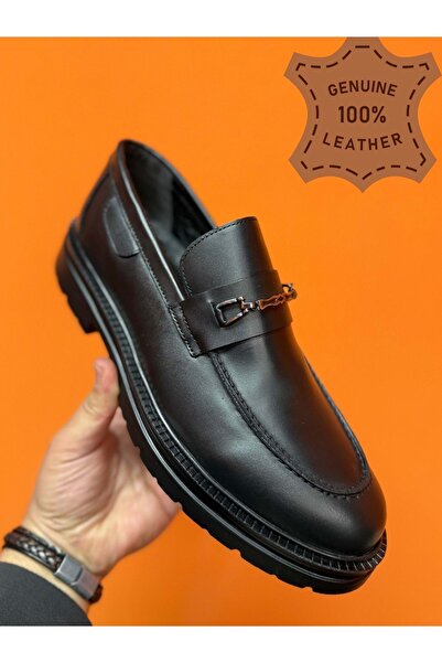 AYAKCİTY Men's Genuine Leather Casual Classic Shoes