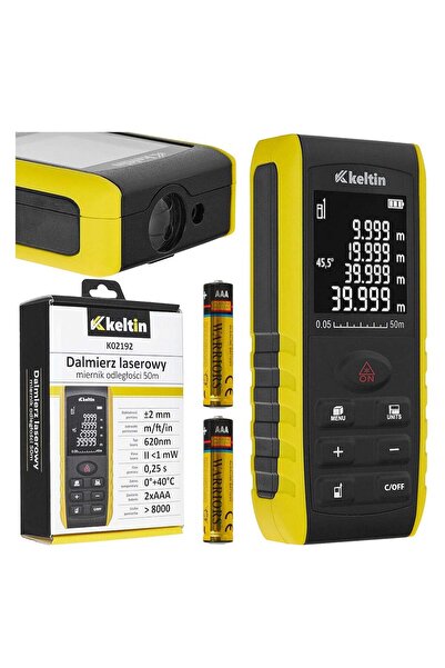 GEKO TELEMETRU CU LASER 2 IN 1, 50 DE METRI CU FUNCTIE DE MASURARE A UNGHIULU...