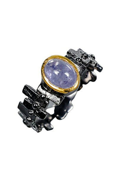 FashionBijoux Inel bijuterie din argint 925 cu tanzanit, 8