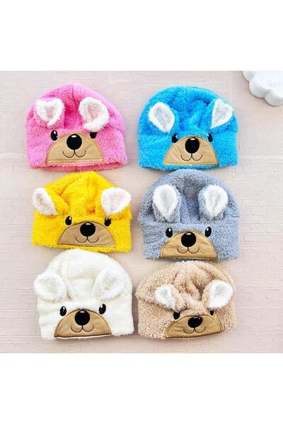 By Cwhr Welsoft Bear-Ear Boy Baby Plush Winter Hat Girl Baby Winter Hat