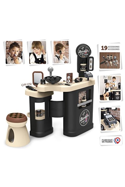 Smoby Children's hair salon Barber Shop, Barber and Cut black