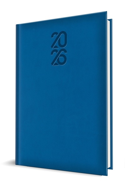 Herlitz Agenda datata 2026, A5, 352 pagini, Tucson, culoare albastru