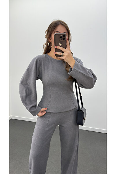 Narferita Suho Balon Kol Triko Ve Pantolon Takımı