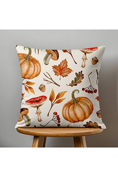 Filamente Double-Sided Digital Printing Throw Pillow Cover Autumn / Pumpkin Pattern