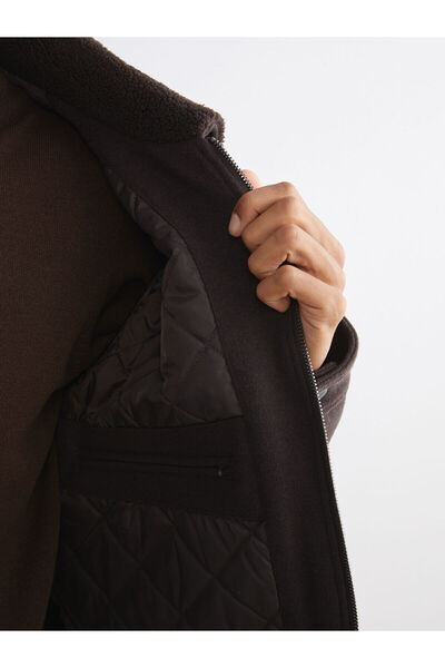 LC Waikiki Визия Нов сезон Стандартен модел Яка на риза Мъжко кашмирено палто