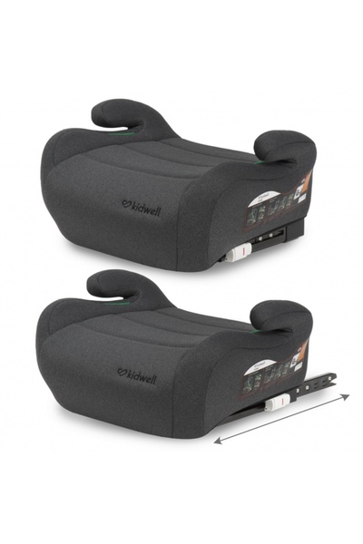 Kidwell Inaltator auto 125-150 cm cu ISOFIX Ovan - Gray