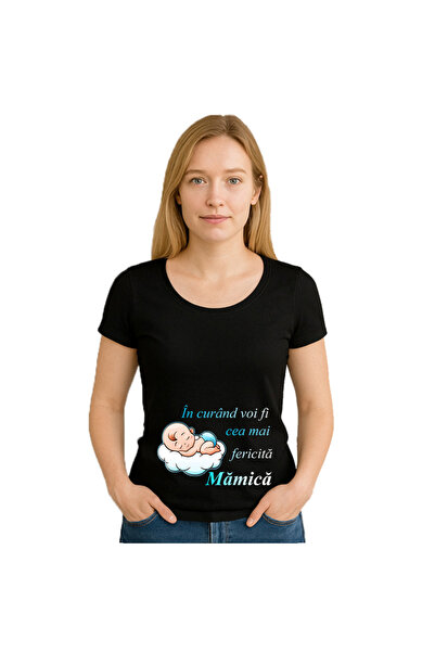 OEM Tricou dama In curand voi fi cea mai fericita mamica nor