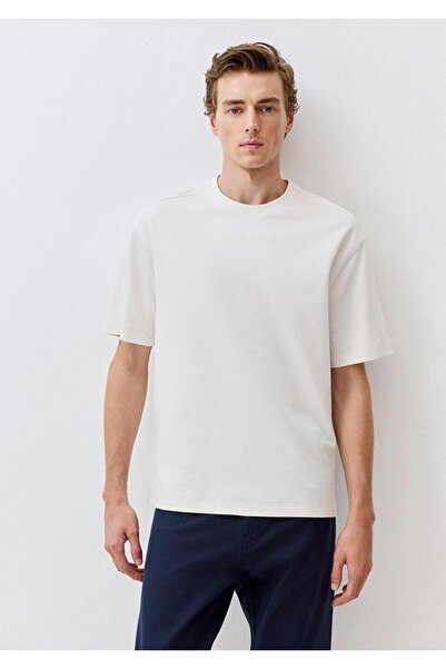 Mavi Men's Short Sleeve T-Shirt Off-White 0612890-70057