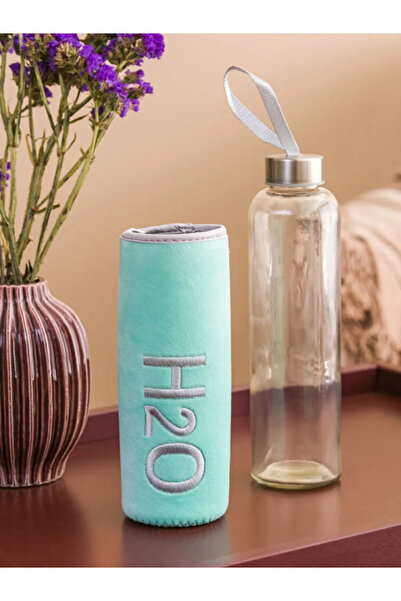 Tohana H2O Glass Flask with Plush Cover 600 ml