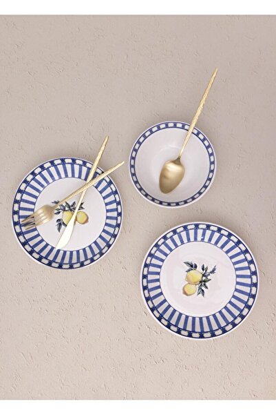 RİVO HOME DECOR Odore Di Limone Soup Bowl Set of 6 14 cm