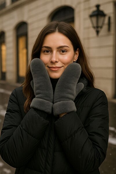 FELLMENS قفازات نسائية من القطيفة الناعمة ذات الملمس الناعم