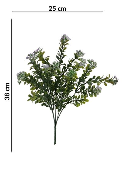 Yapay Çiçek Deposu Yapay Tozlu Mineli Pıtırcık Bitkisi 38 cm Lila