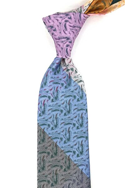 Kravatkolik Sand Pattern Multi-Colored Patchwork Tie Kk13256