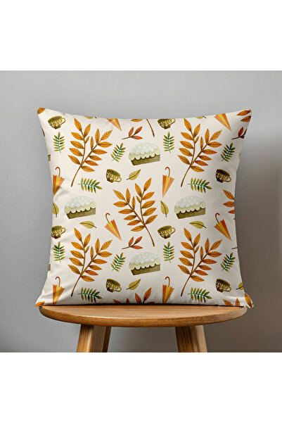 Filamente Double-Sided Digital Printing Throw Pillow Cover Autumn / Leaf Pattern