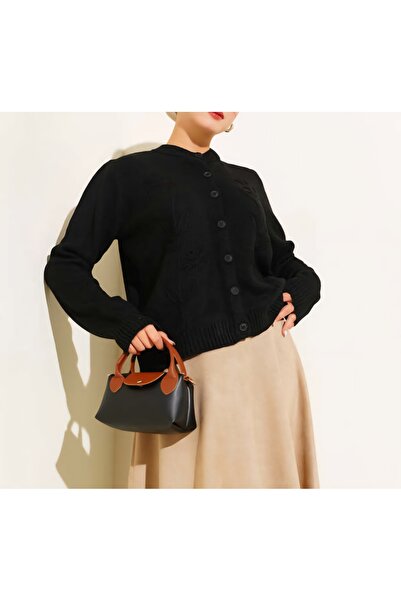 Vaniza سترة تريكو منقوشة بنقشة زهور منقوشة