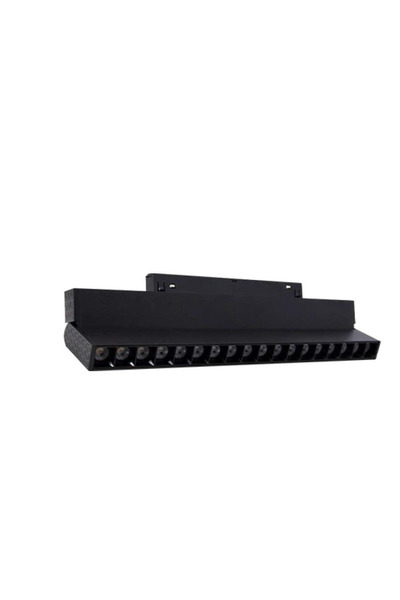 SVL Magnetic spotlight, high-efficiency focused lighting, black track, rectangular, movable lenses, 18 lenses, 15 watts