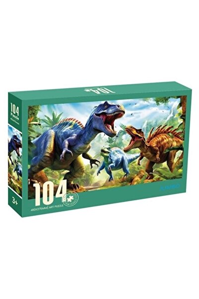 OEM Dinosaurs Puzzle, 104 pieces, 41×27.5 cm, children 3+, picture with 3 dinosaurs
