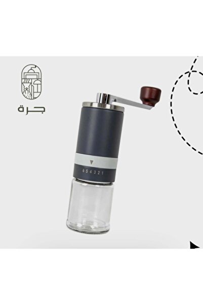 Jarrah مطحنة قهوة يدوية ممتازة مع نتوءات قابلة للتعديل من الفولاذ المقاوم للصدأ للاستخدام المنزلي وأثناء السفر